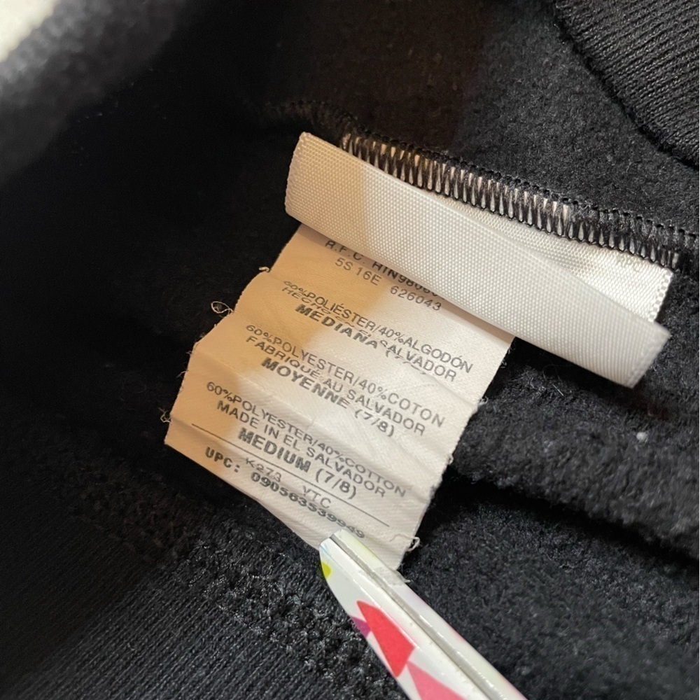 Girls Hanes size medium (7/8) black sweatpants - Picture 7 of 7